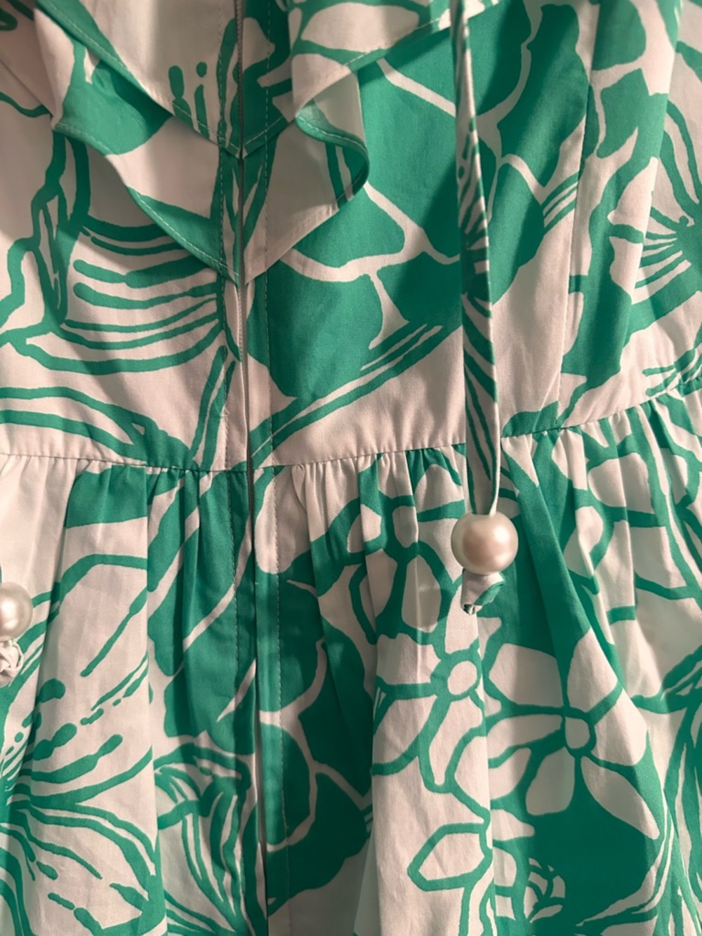 Lilly Pulitzer RITAMARIE V-NECK COTTON RUFFLE DRESS - Picture 5 of 7